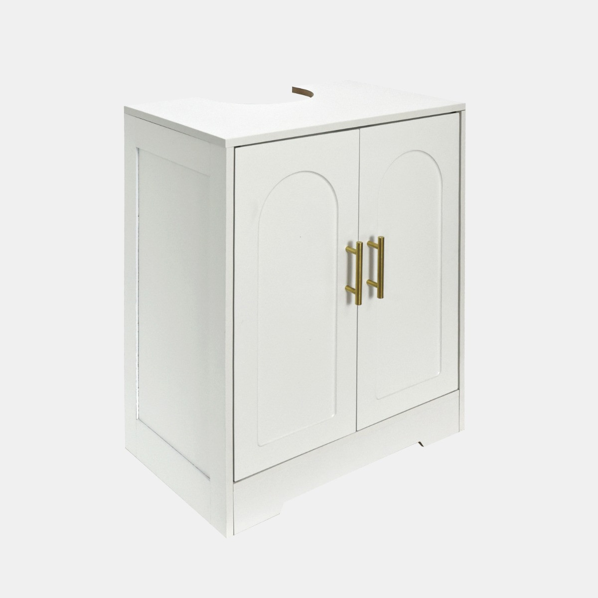OHS Arched Under Sink Unit - White>