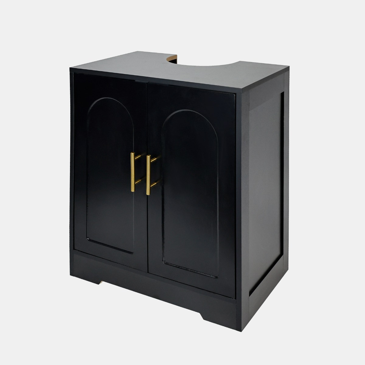 OHS Arched Under Sink Unit - Black>