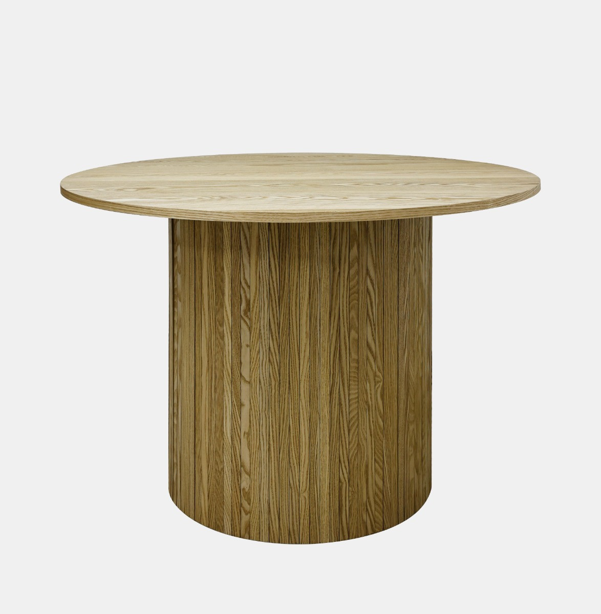 OHS Madison Ribbed Dining Table - Light Wood>