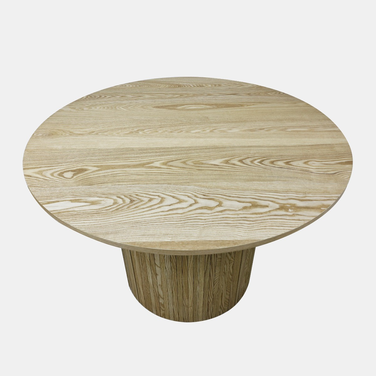 OHS Madison Ribbed Dining Table - Light Wood>