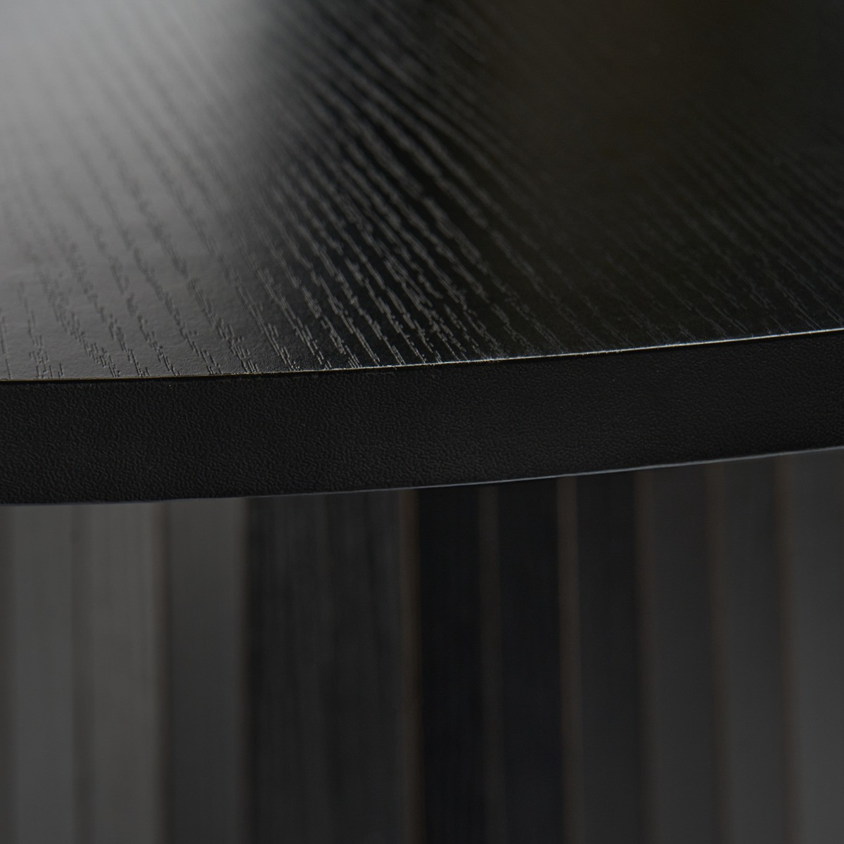 OHS Madison Ribbed Dining Table - Black>