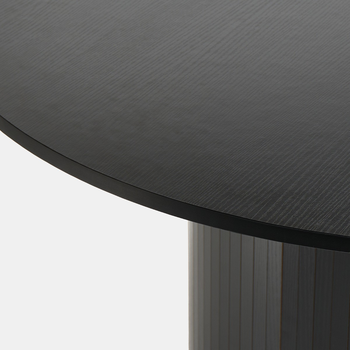OHS Madison Ribbed Dining Table - Black>