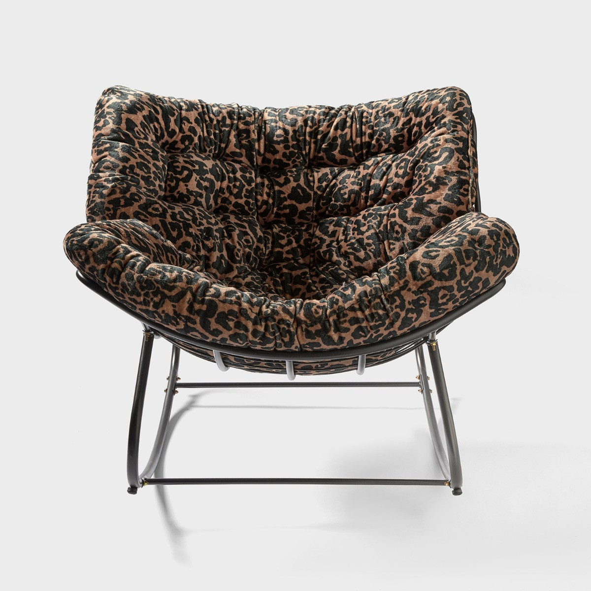 OHS Leopard Print Rocking Chair - Natural>