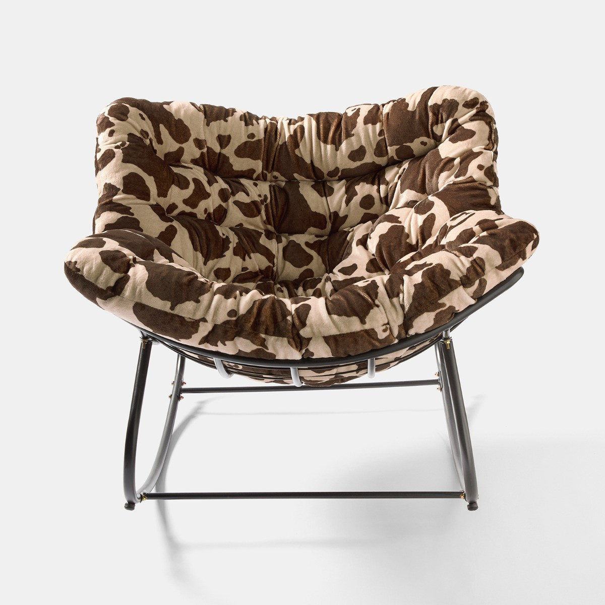 OHS Cow Print Rocking Chair - Natural>