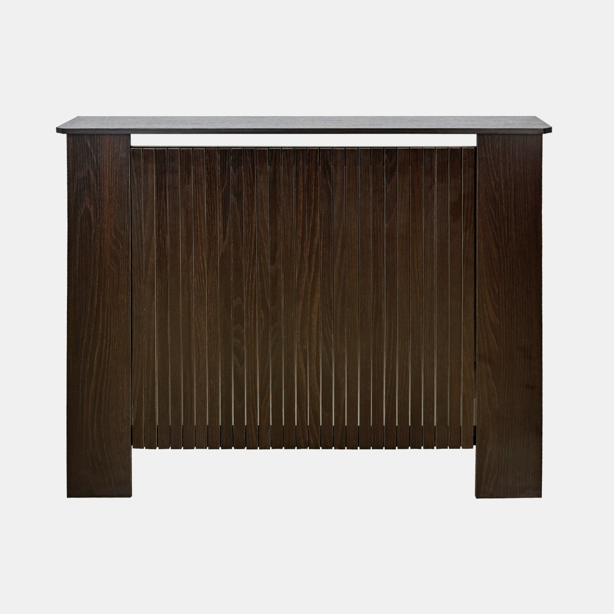 OHS Medium Ribbed Radiator Cover - Dark Wood>