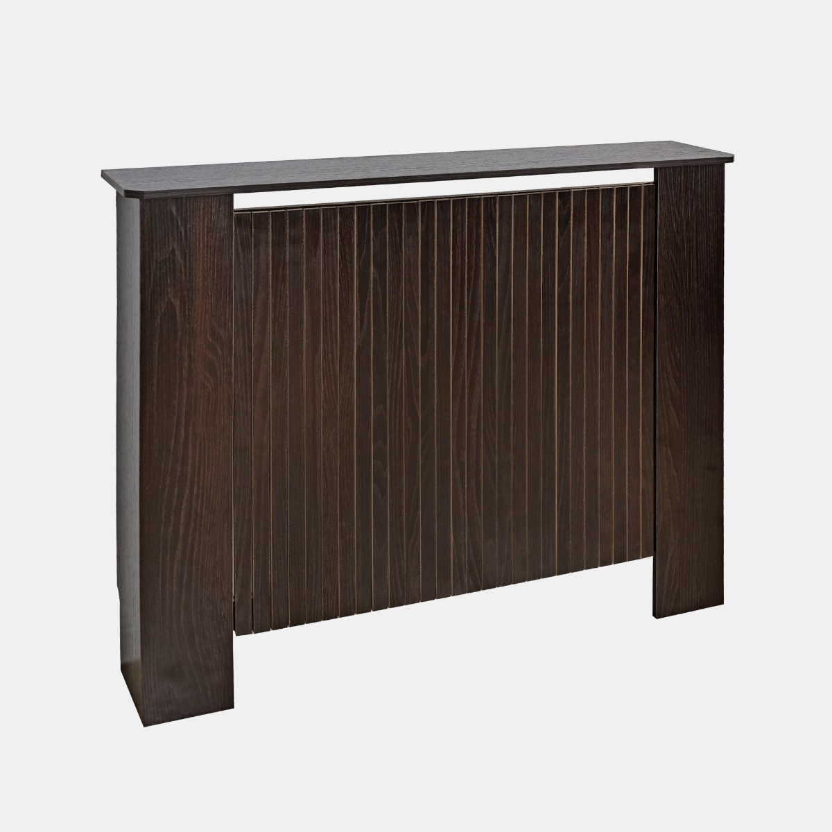 OHS Medium Ribbed Radiator Cover - Dark Wood>