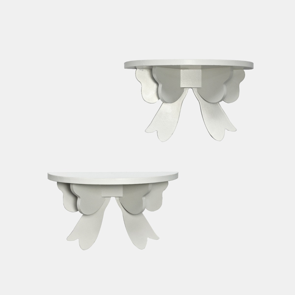 OHS Bow Shelves, White - 2 Pack>