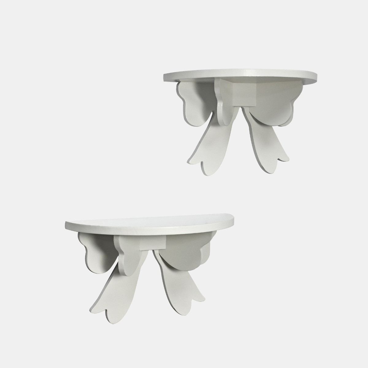 OHS Bow Shelves, White - 2 Pack>