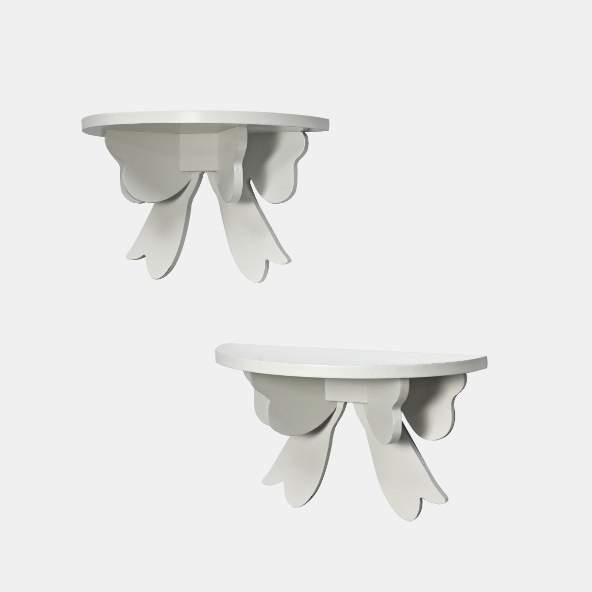 OHS Bow Shelves, White - 2 Pack>