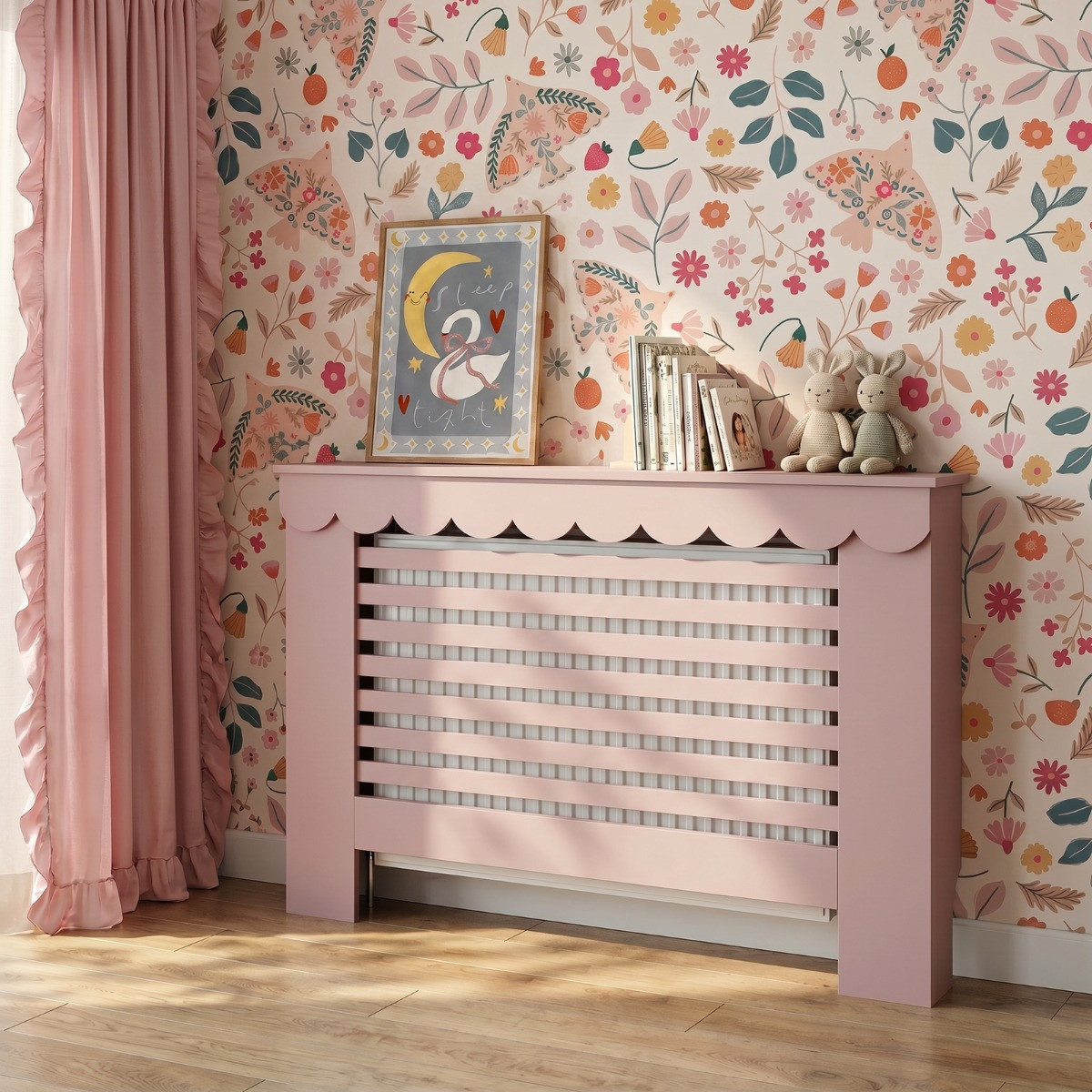 OHS Medium Scallop Radiator Cover - Light Pink>