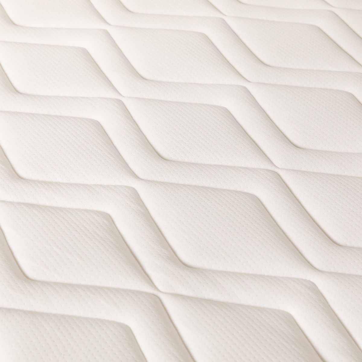 OHS Extra Comfort Memory Foam Spring Mattress - White/Natural Trim>