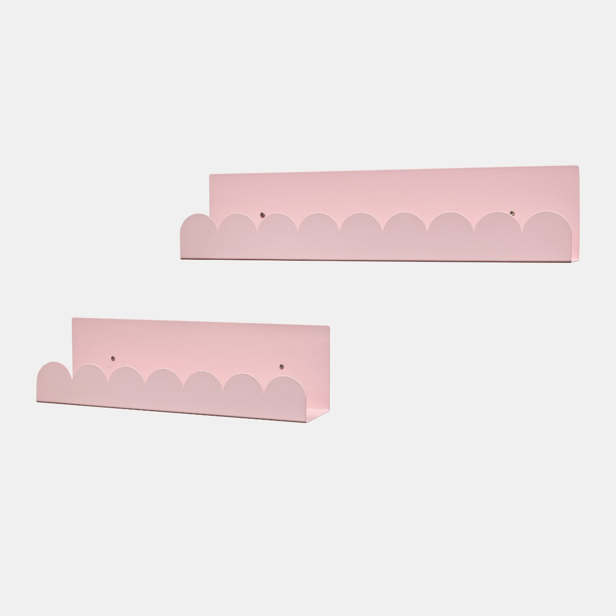 OHS Set of 2 Scallop Shelves - Pink>
