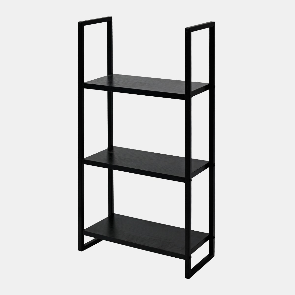 OHS 3-Tier Mounted Wall Shelves Set - Black>