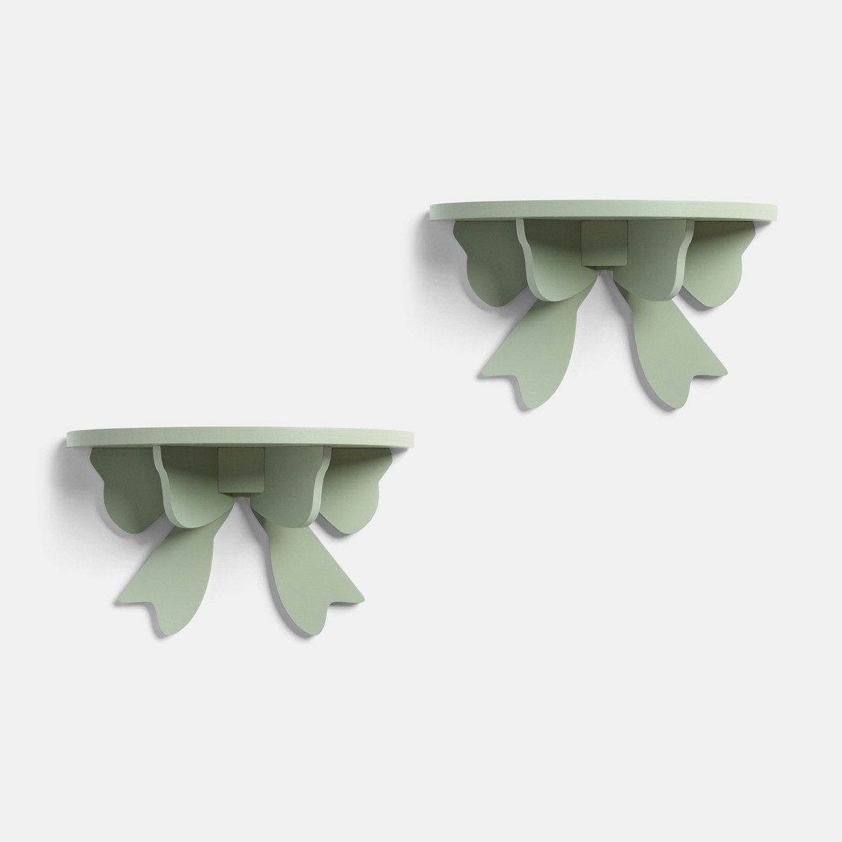 OHS Bow Shelves, Sage - 2 Pack>