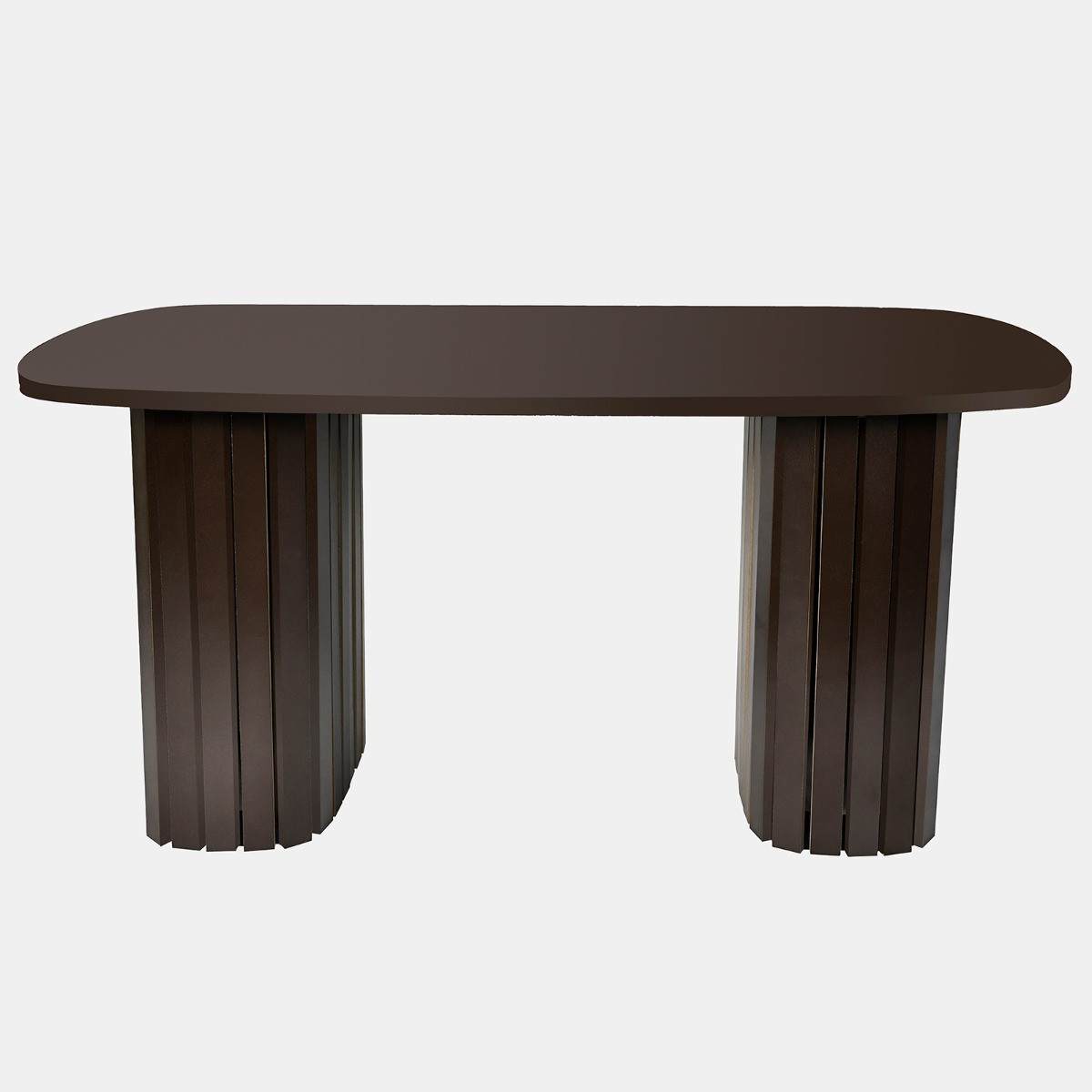 OHS Madison Ribbed Coffee Table - Chocolate>