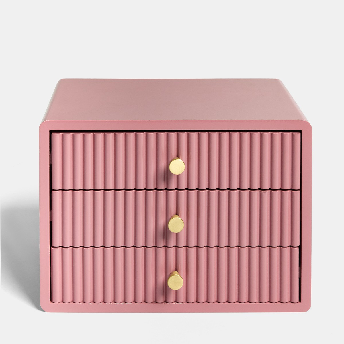OHS Small Ribbed Desk Drawers - Light Pink>