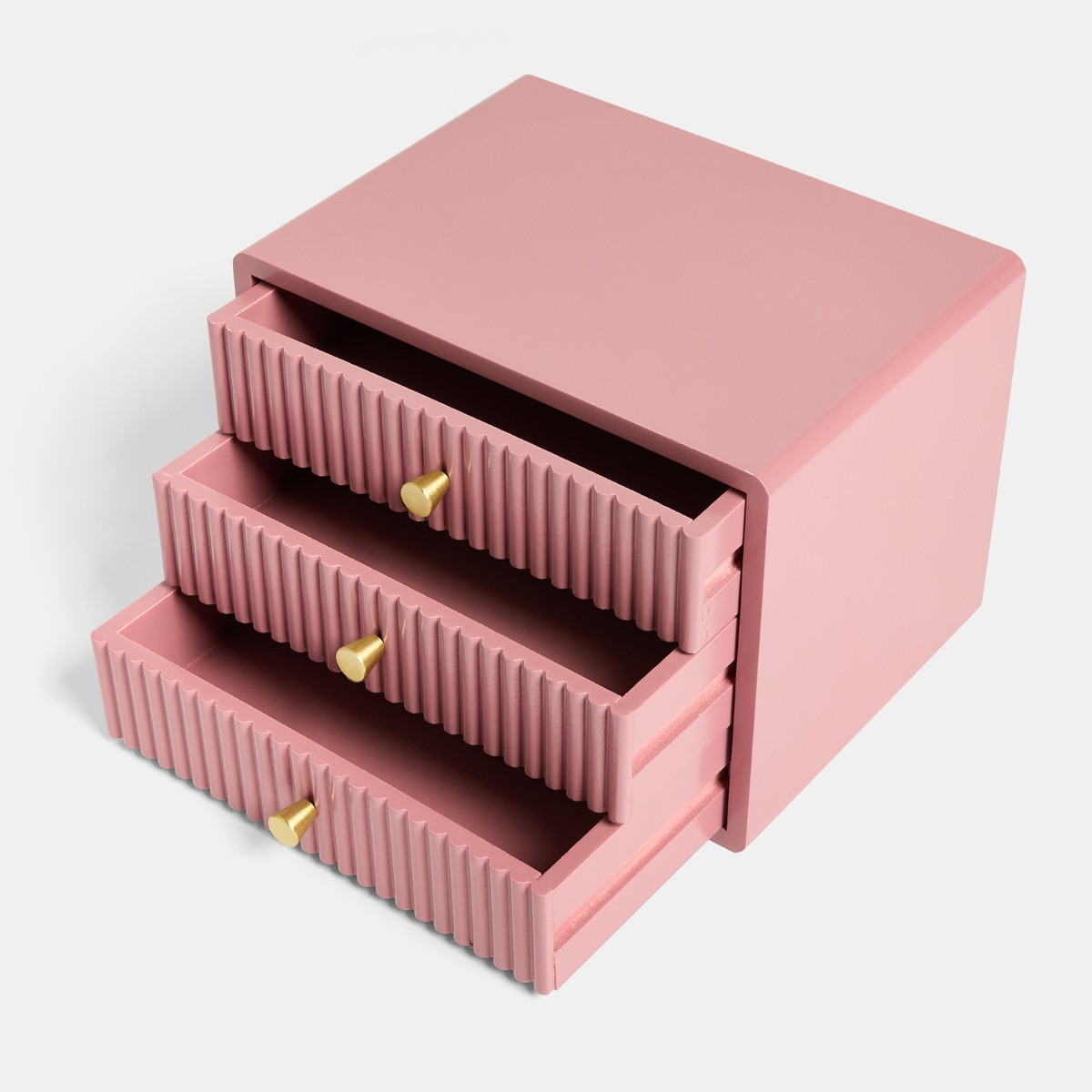 OHS Small Ribbed Desk Drawers - Light Pink>