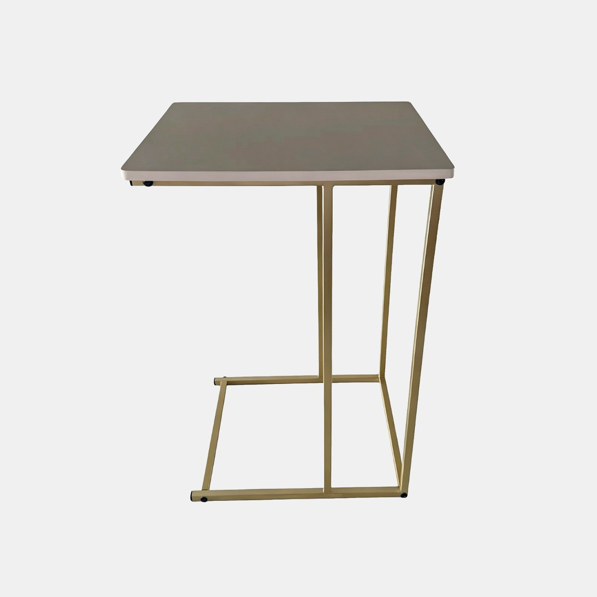 OHS C Shape Side Table - Natural/Gold>
