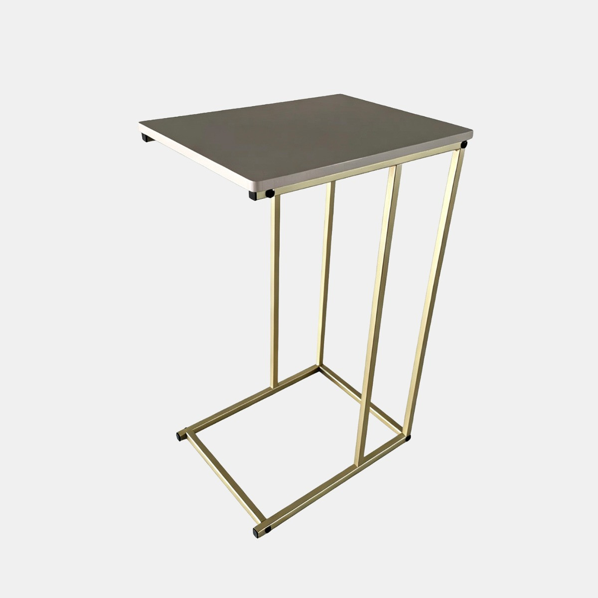 OHS C Shape Side Table - Natural/Gold>