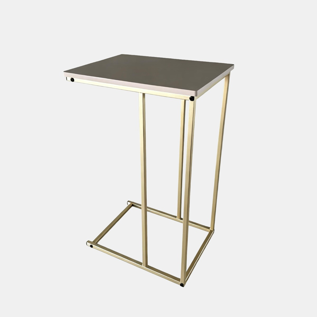 OHS C Shape Side Table - Natural/Gold>