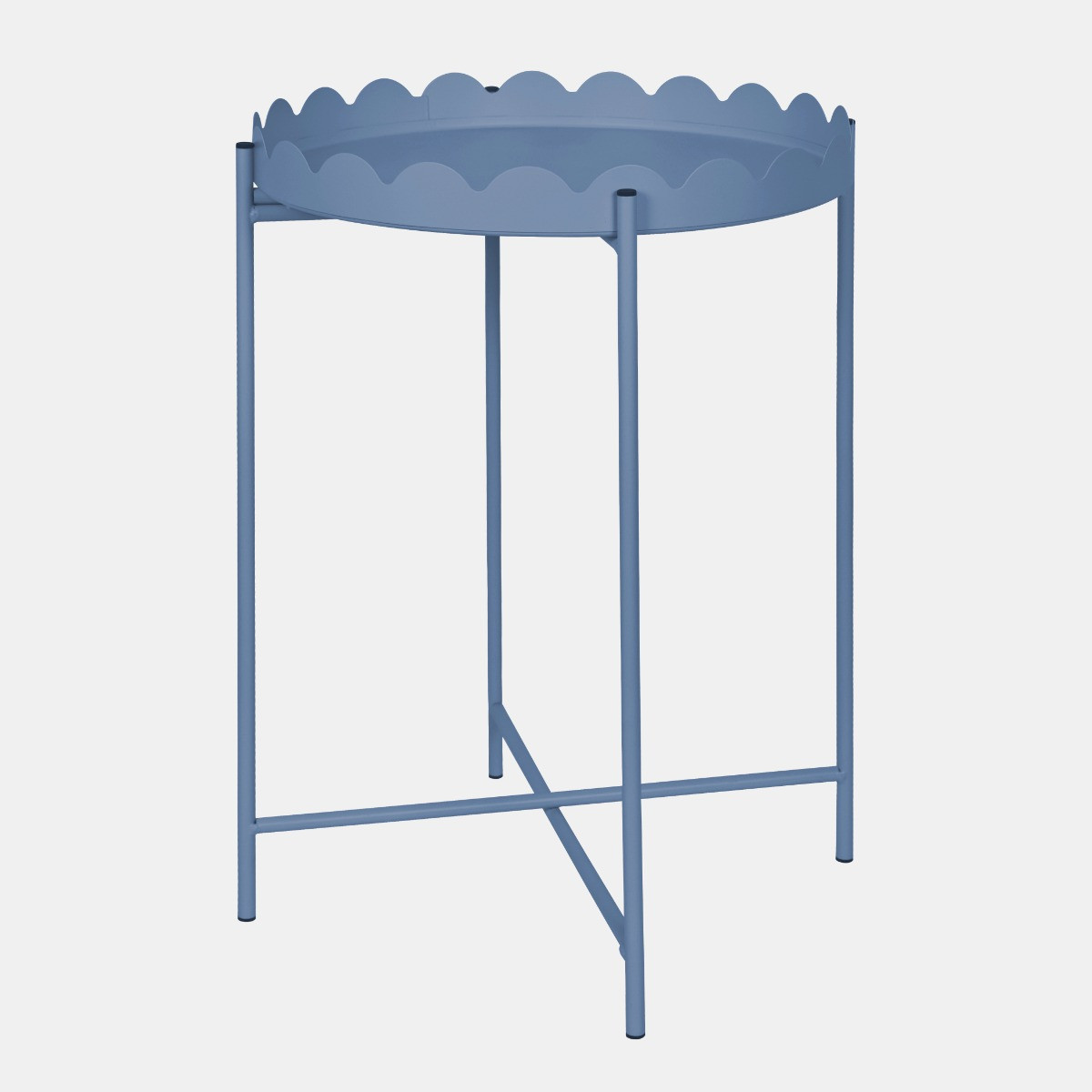 OHS Scallop Side Table - Blue>
