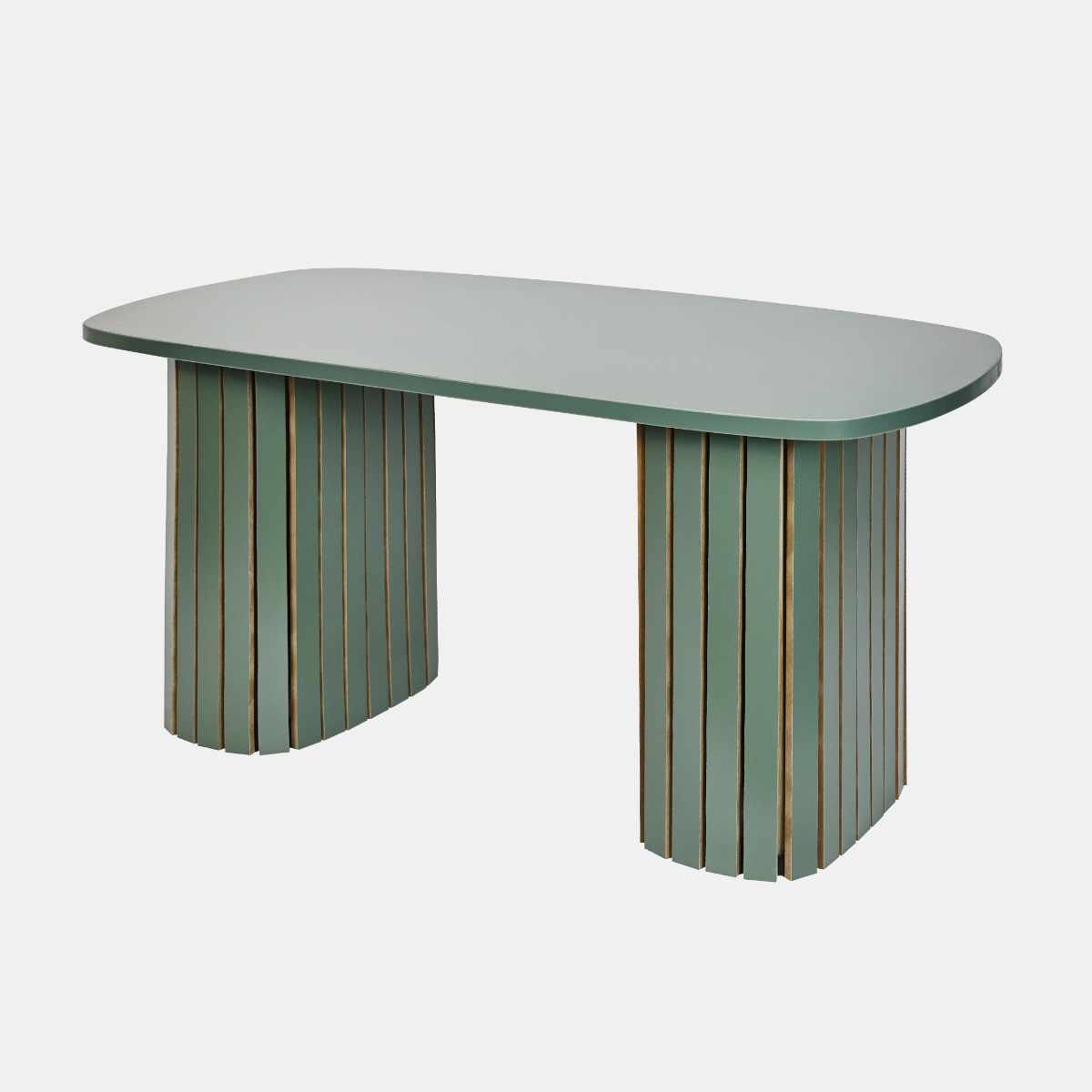 OHS Madison Ribbed Coffee Table - Woodland Green>