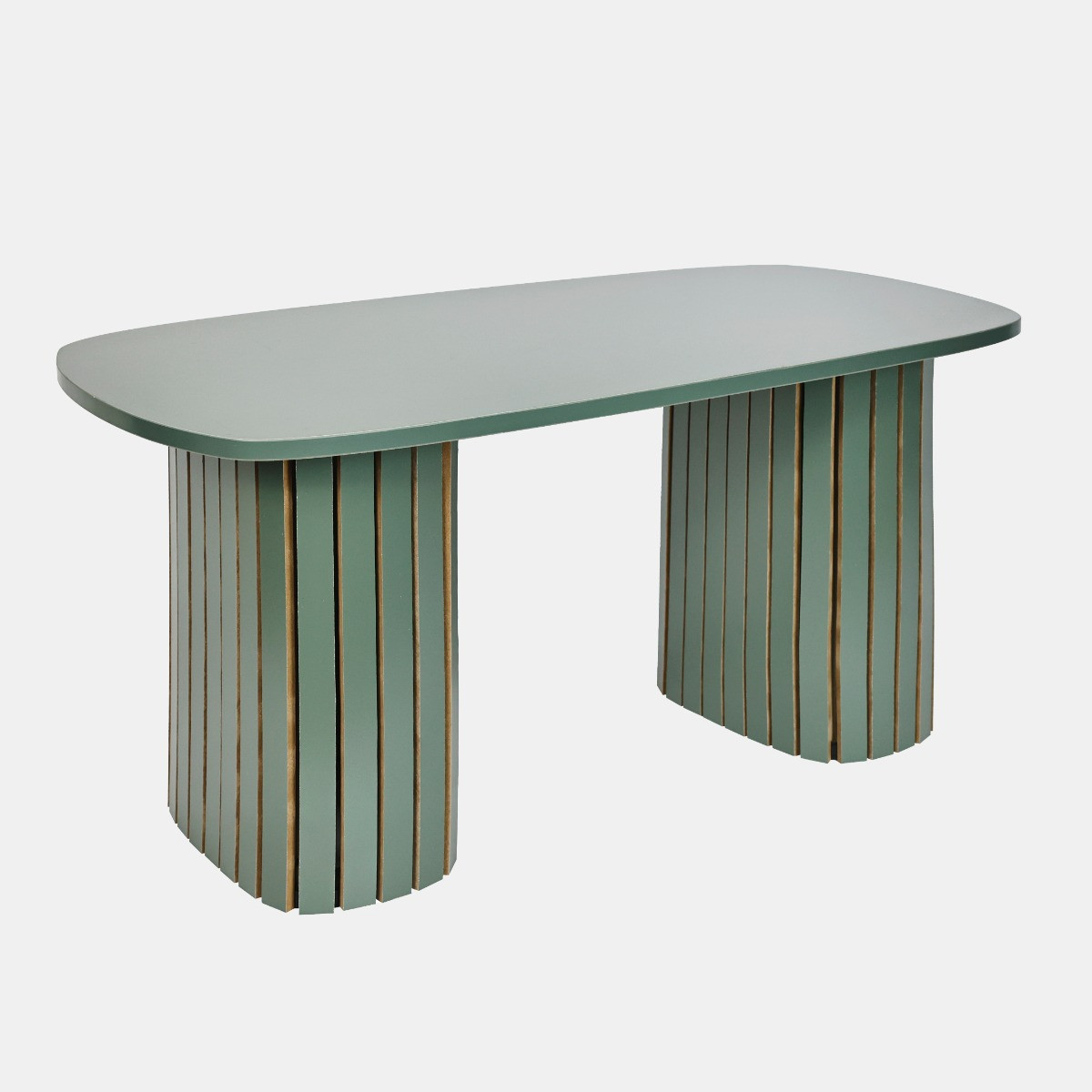 OHS Madison Ribbed Coffee Table - Woodland Green>