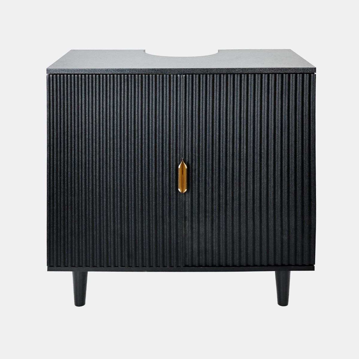 OHS Ribbed Under Sink Unit - Black>