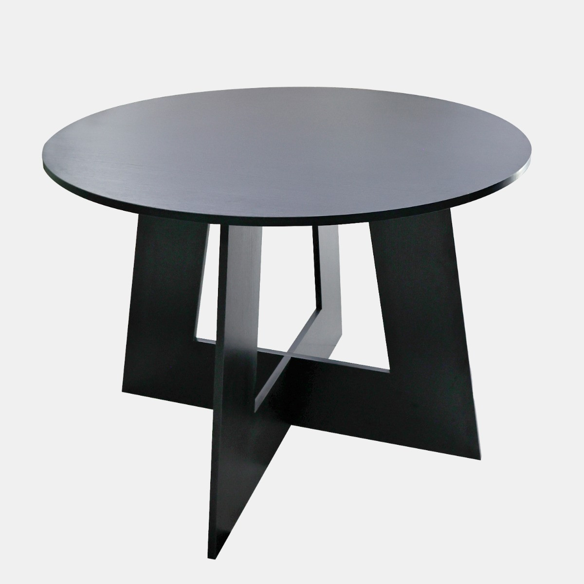 OHS Angular Dining Table - Black>