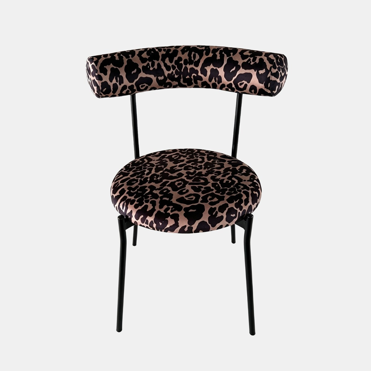 OHS Leopard Print Dining Chair - Natural>