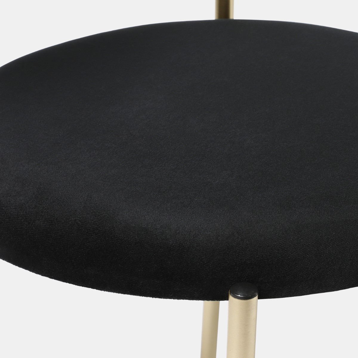 OHS Velvet Dining Chair - Black/Gold>