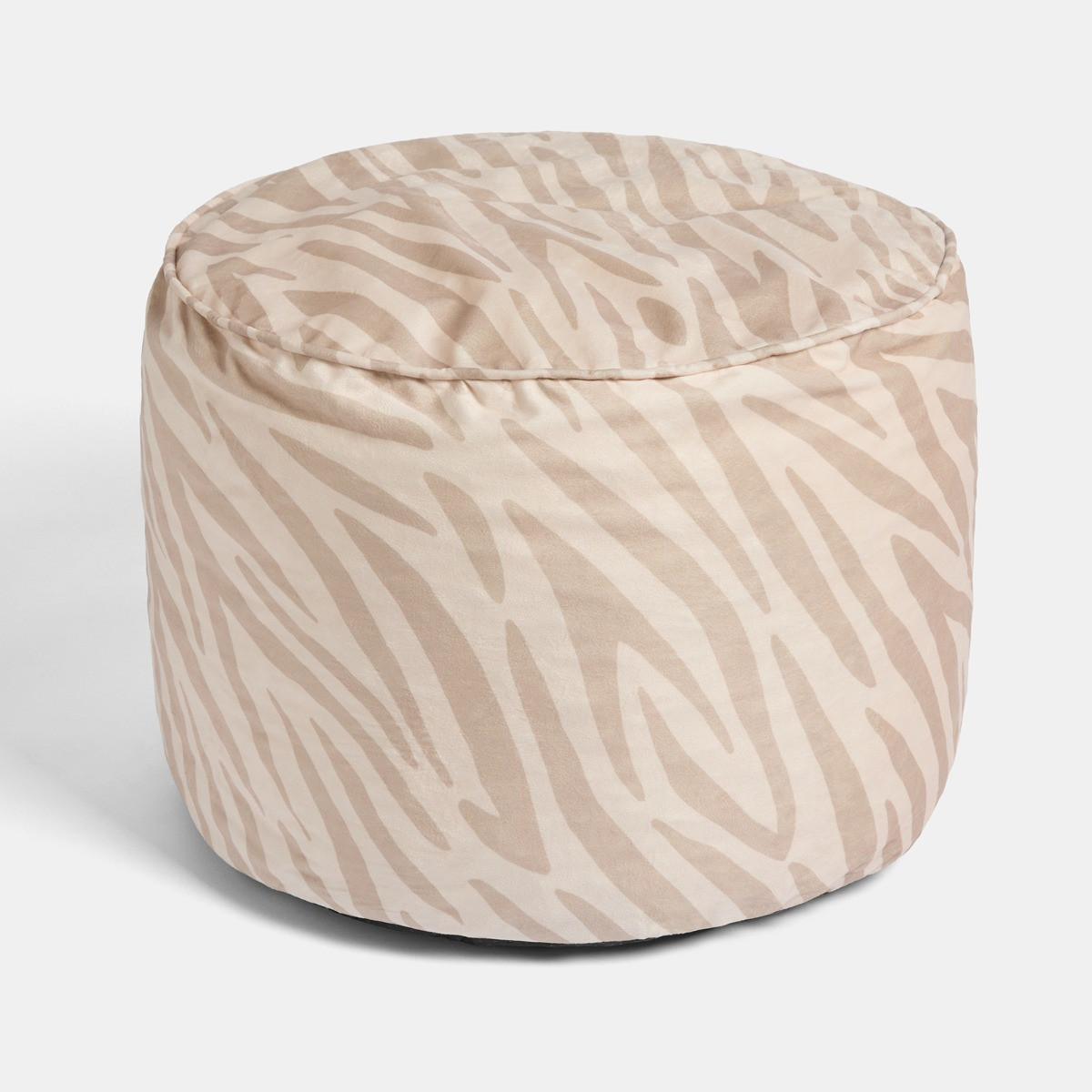 OHS Zebra Print Footstool - Natural>