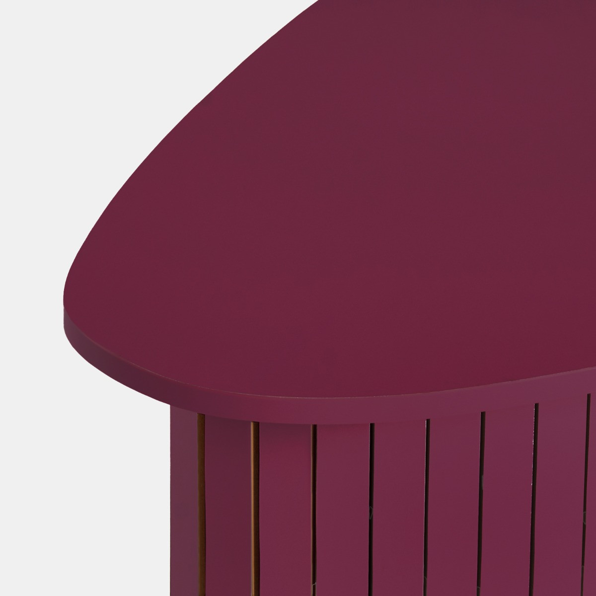 OHS Madison Ribbed Side Table - Dark Berry>