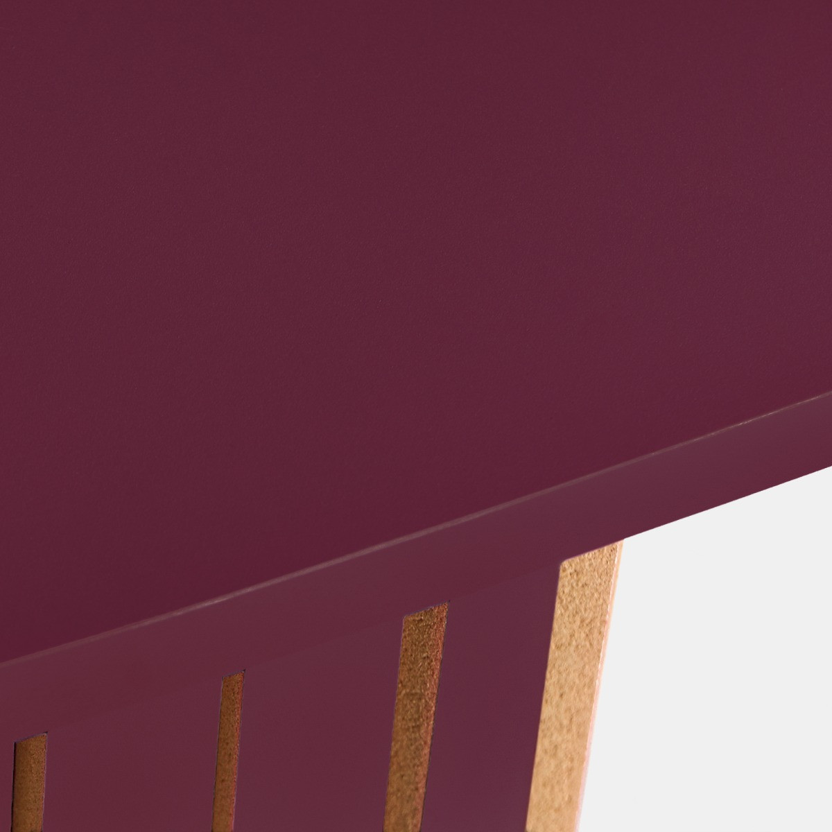OHS Madison Ribbed Console Table - Dark Berry>