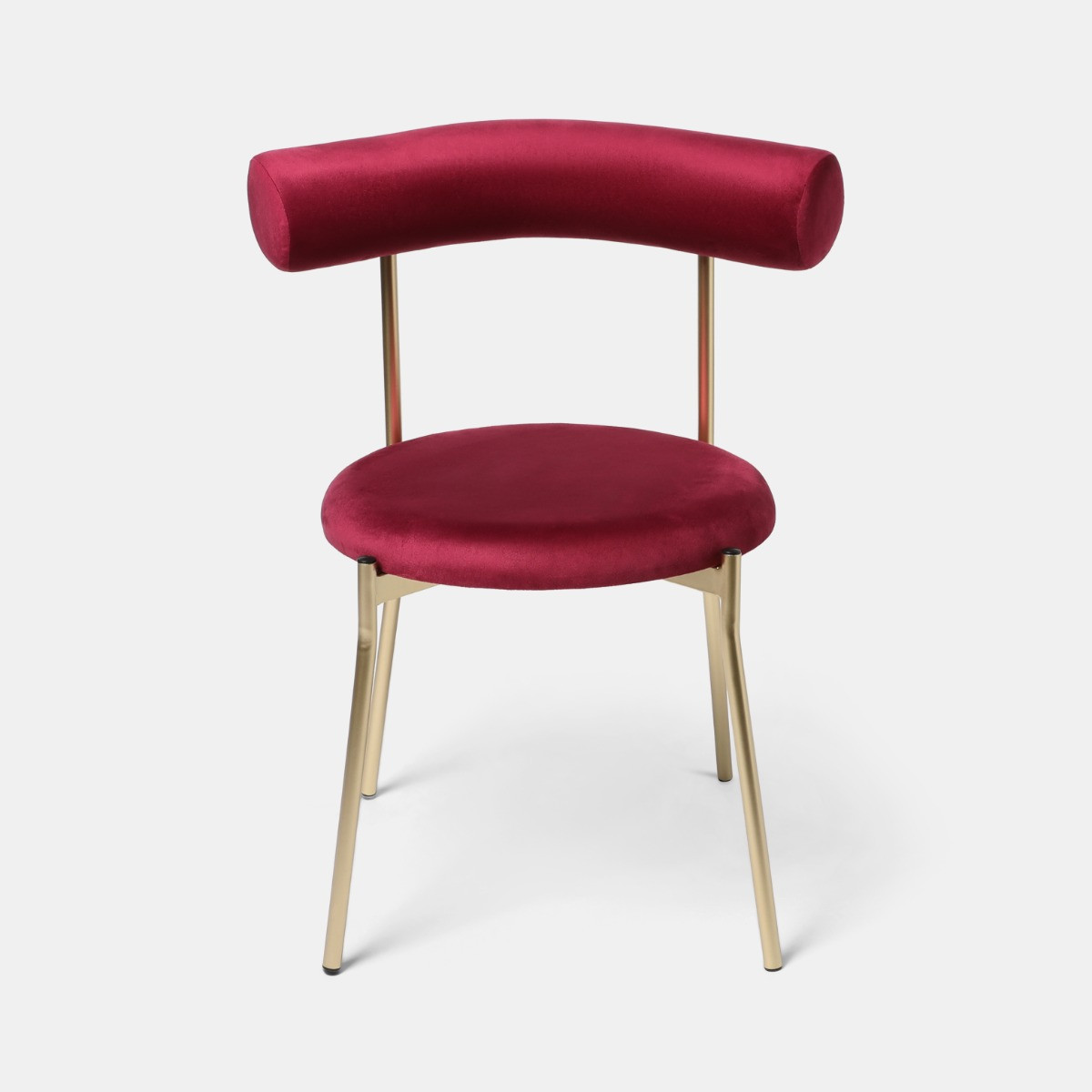 OHS Dining Chair - Burgundy/Gold>