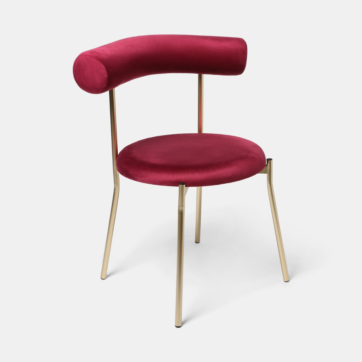 OHS Dining Chair - Burgundy/Gold>