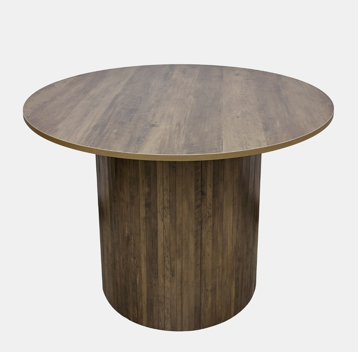 OHS Madison Ribbed Dining Table - Medium Wood>