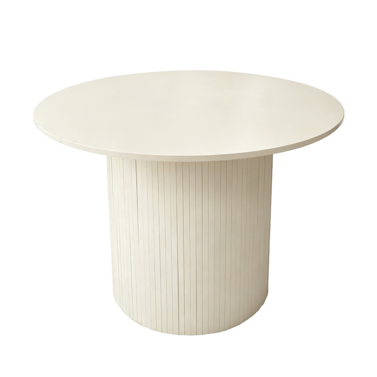 OHS Madison Ribbed Dining Table - Cream>