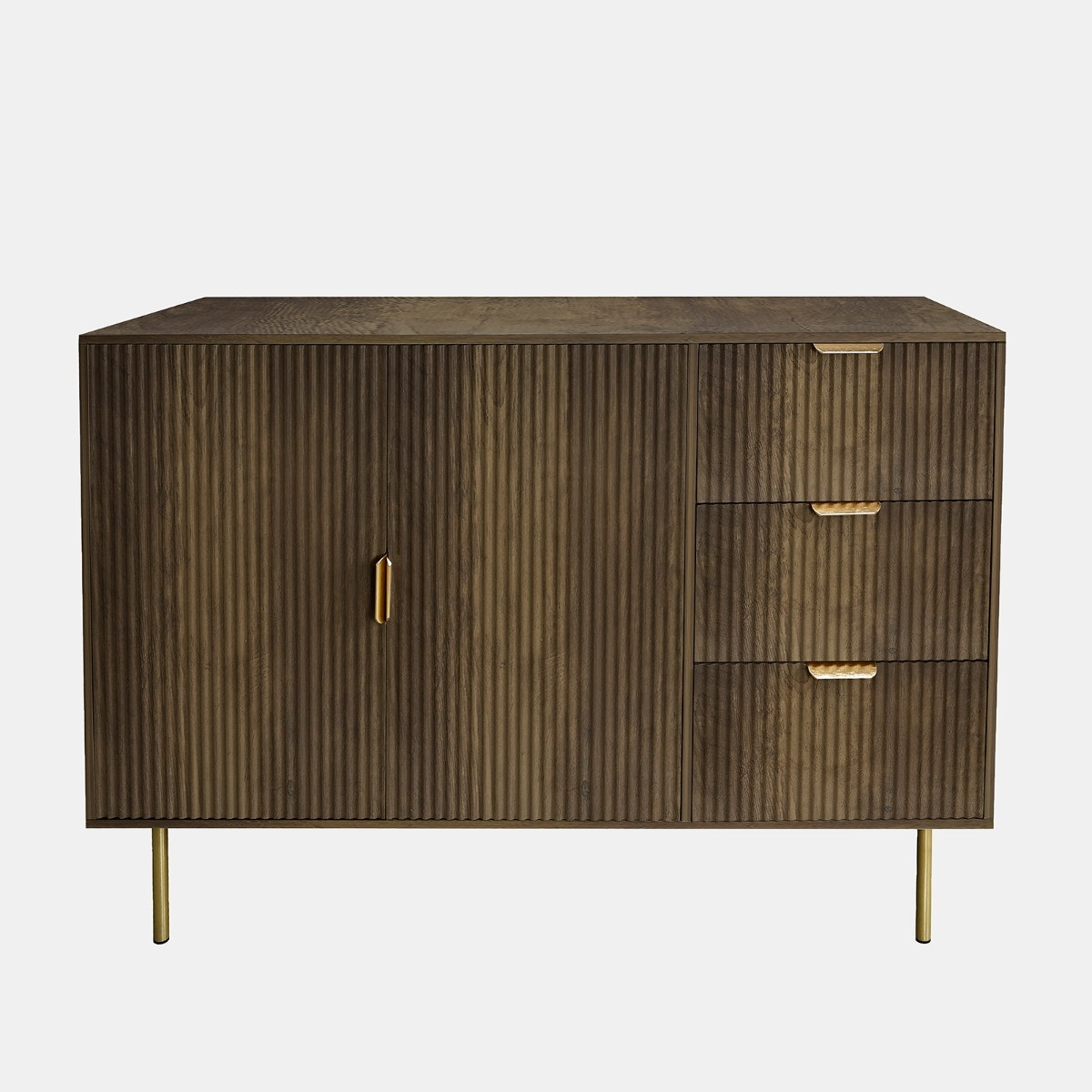 OHS Ribbed Sideboard - Medium Wood>