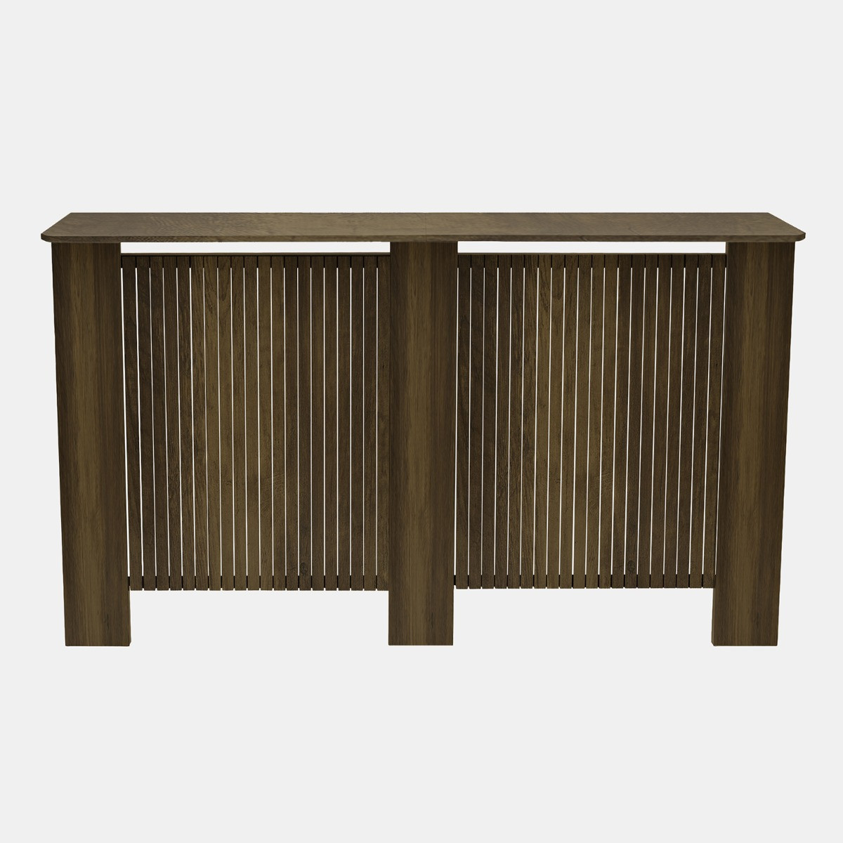 OHS Ribbed Radiator Cover - Medium Wood>