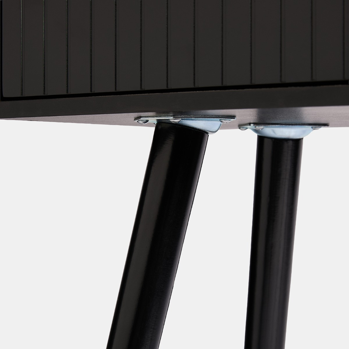 OHS Venice Ribbed Console/Dressing Table - Black>