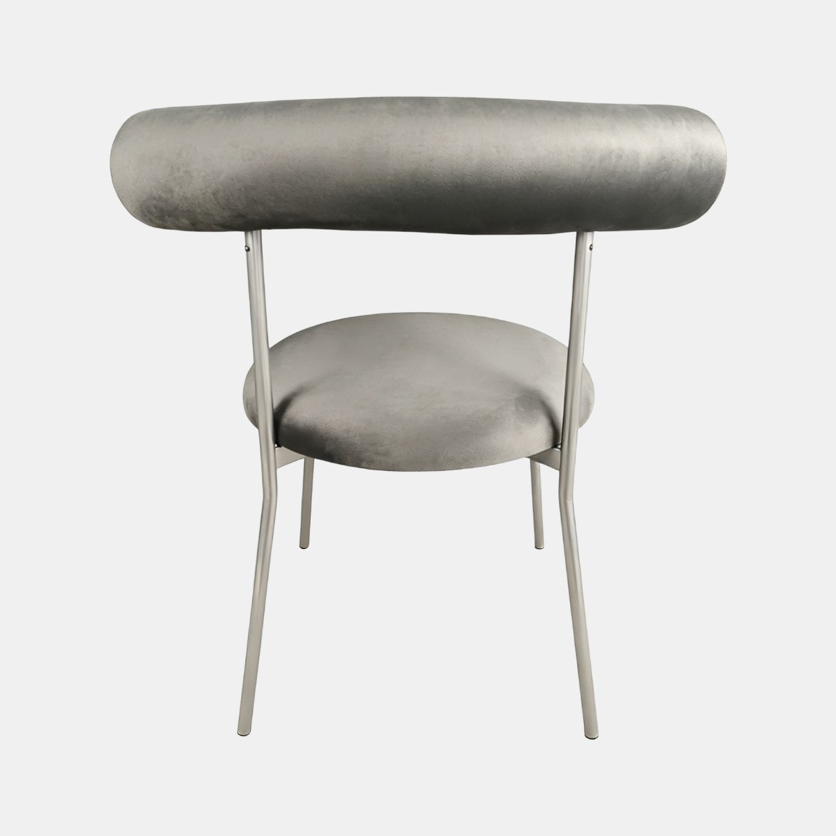 OHS Velvet Dining Chair - Charcoal/Silver>