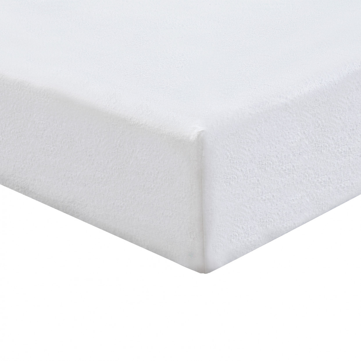 OHS 100% Brushed Cotton Flannelette Fitted Sheet - White>