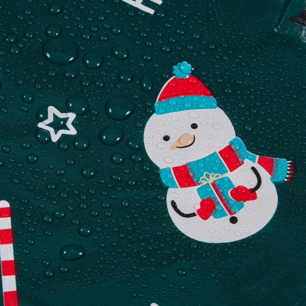 OHS Christmas Print Tablecloth - Green>