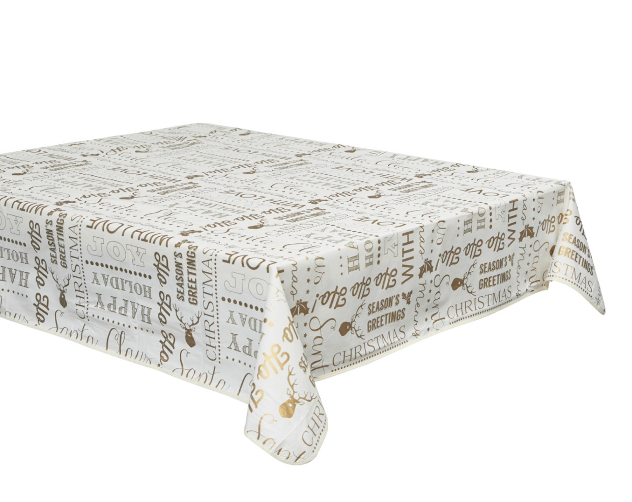 OHS Holiday Slogans Tablecloth - White>
