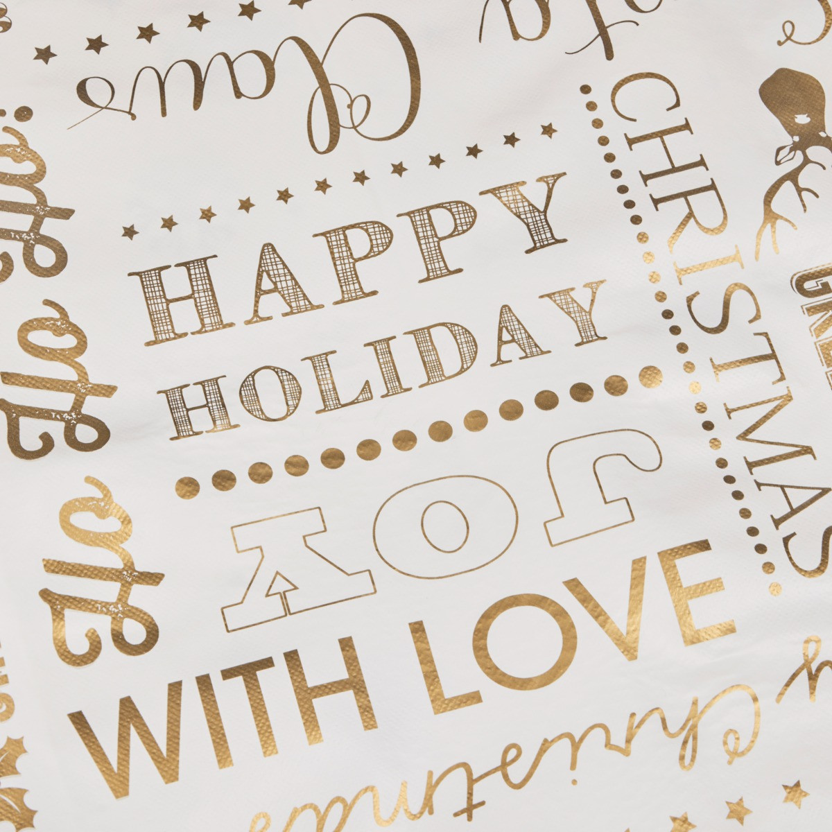OHS Holiday Slogans Tablecloth - White>