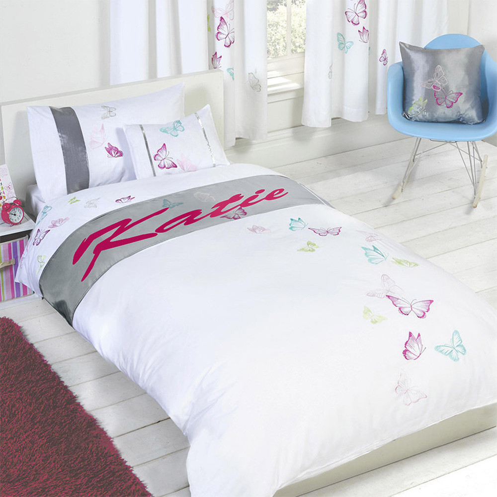 Katie - Personalised Butterfly Duvet Cover Set>