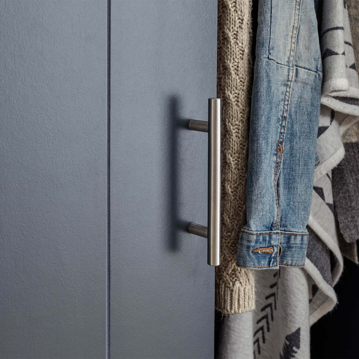 Kenda 2-Door 1-Drawer Wardrobe - Slate Blue>