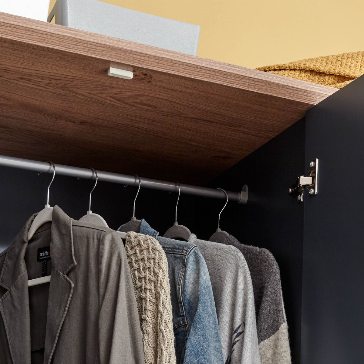 Kendal 3-Door 3-Drawer Wardrobe - Slate Blue>