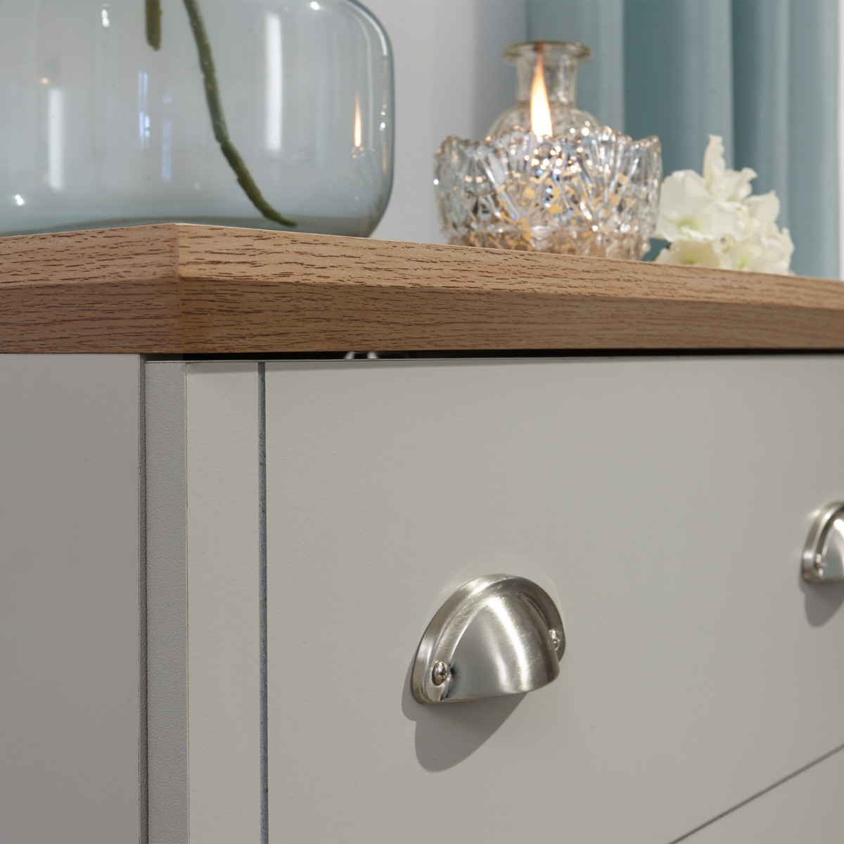 Kendal 3 Drawer Chest of Drawers - Grey>